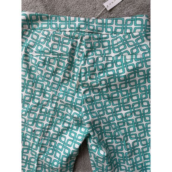 NWT TRINA TURK Moss 2 Pant In Turquoise In Blue, $300 Sz 4 G9 - Picture 8 of 9
